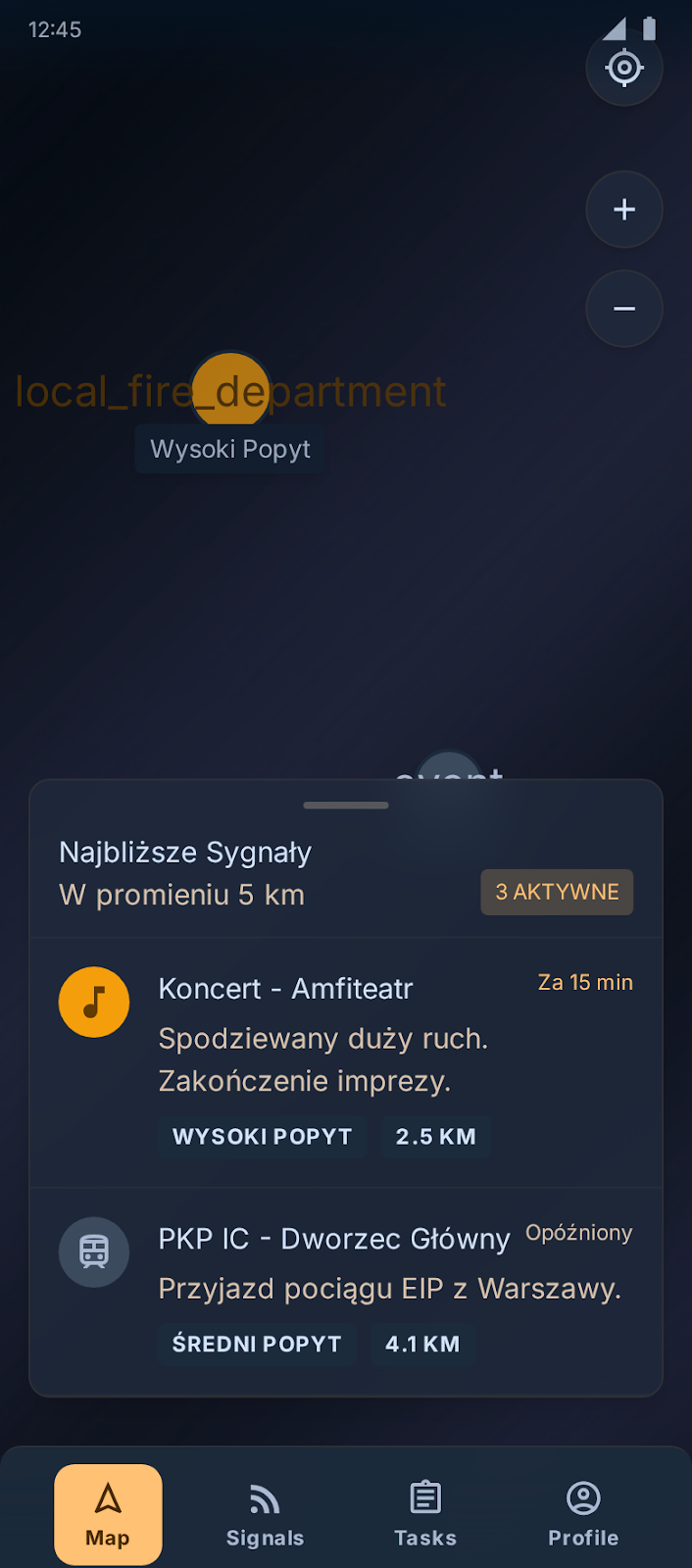 Aplikacja mobilna TaxiSignal